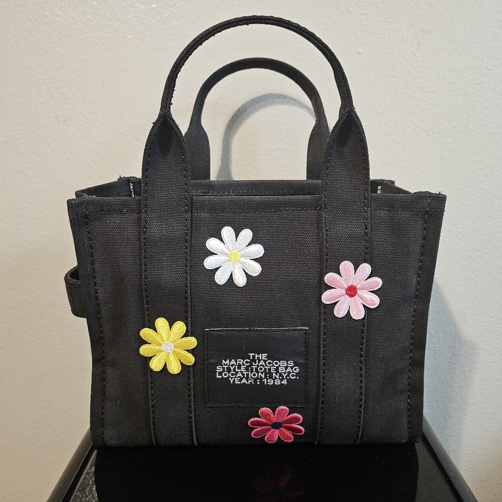 Marc Jacobs Custom Tote with Colorful Floral Design - Picture 2 of 7